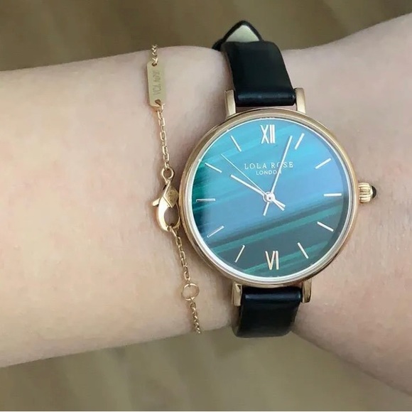 Lola Rose Malachite Textured Watch - Picture 4 of 10